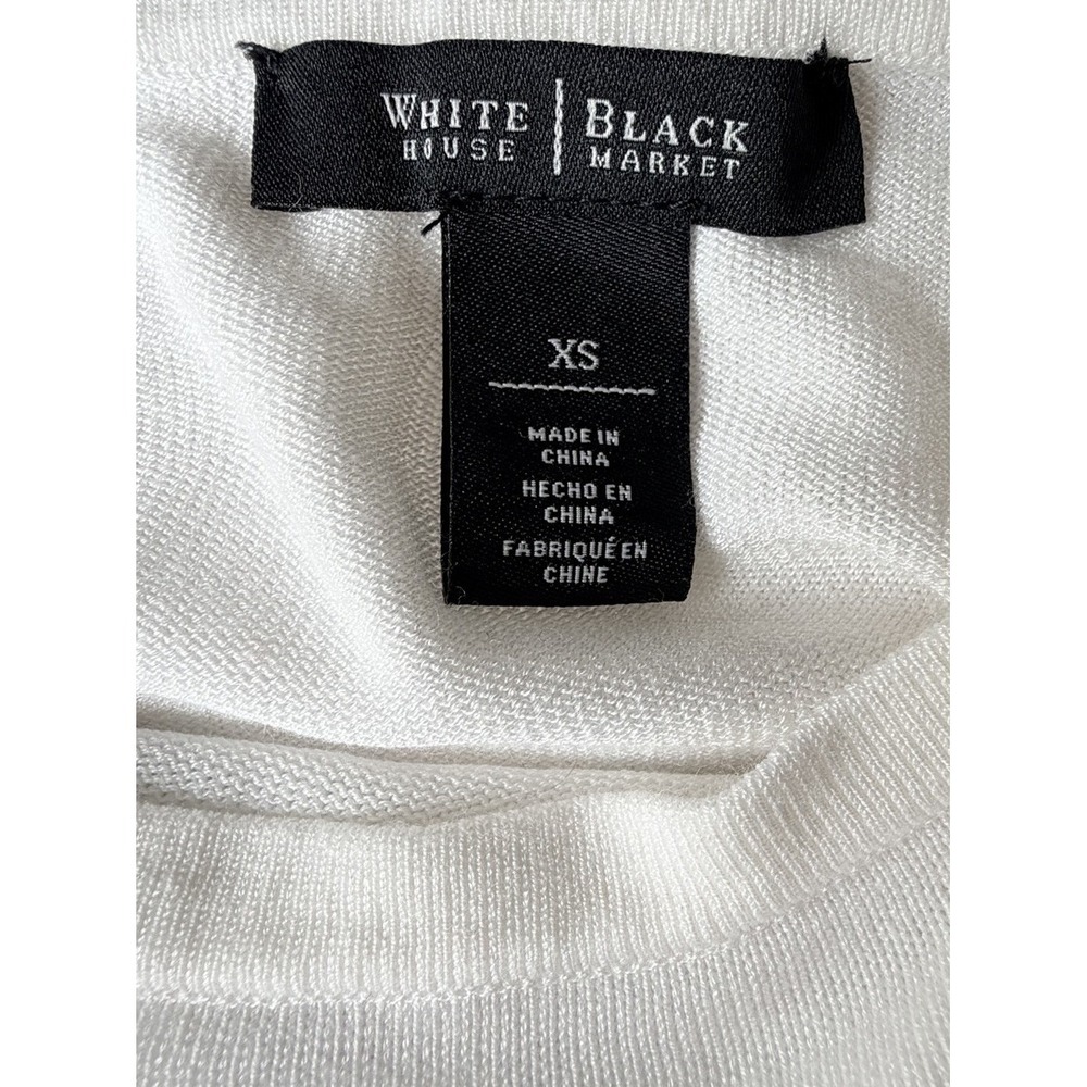 White House Black Market Dog Sweater XS Frenchie or Boston Terrier Rose Knit Top - Picture 5 of 5